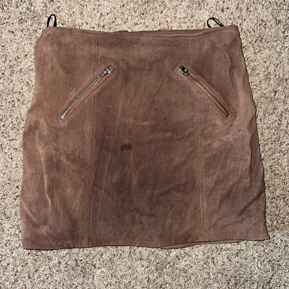 BlankNYC brown skirt
